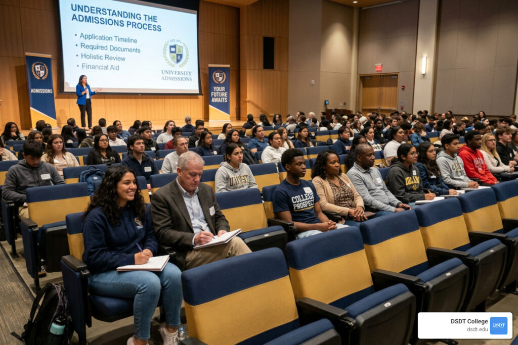 Admissions and audience: