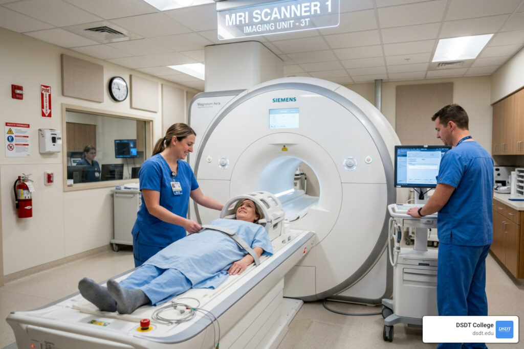 MRI associate degrees modern scanner clinical setting healthcare - MRI Associate Degrees