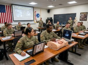 Which institutions are approved partners for the Army Career Skills Program offering IT and healthcare imaging