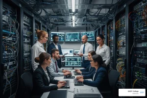 IT professionals in a server room - veteran tech certification programs